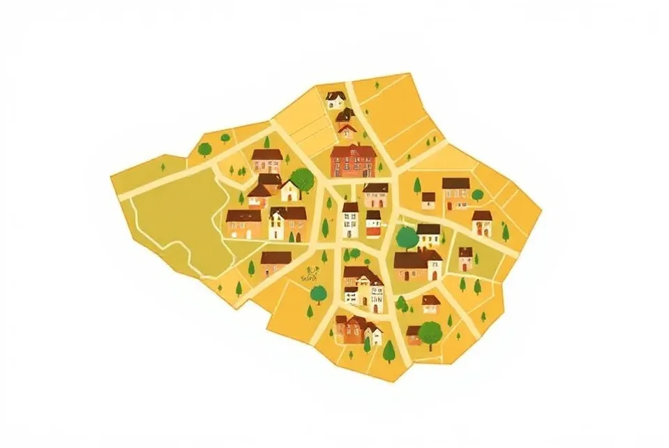 Carte du secteur d'intervention autour de Vire Normandie (14500)